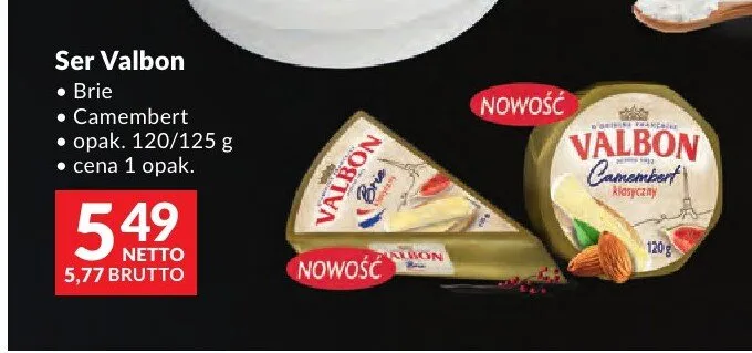 Ser Camembert Valbon promocja w Makro