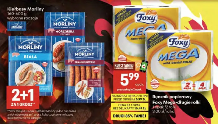 Ręcznik papierowy mega-długie rolki promocja w Delikatesy Centrum