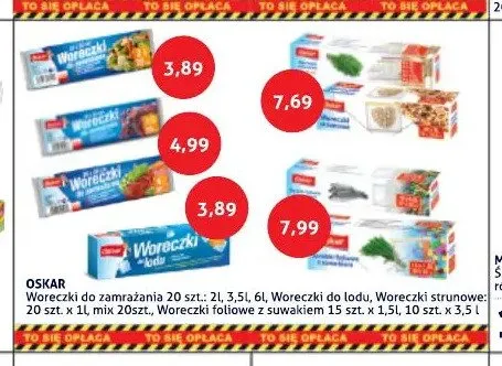 Woreczki do lodu Oskar promocja w Blue Stop
