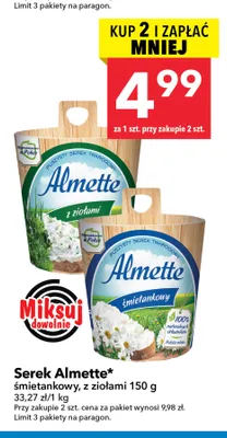 Serek twarogowy Almette śmietankowy promocja w LEWIATAN
