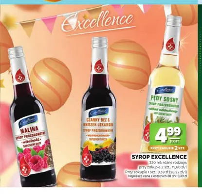 Syrop Excellence pędy sosny promocja w Stokrotka