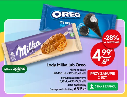 Lody Milka Chocolate Pretzel promocja w Żabka