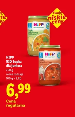 Zupka dla juniora pomidorowa HiPP promocja w Lidl