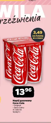 Napój gazowany Coca-Cola Original 4-pak promocja w Netto
