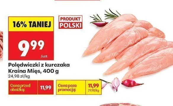 Polędwiczki z kurczaka Kraina Mięs promocja w Biedronka