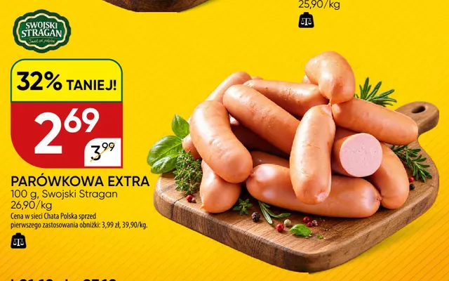 Parówkowa Extra Swojski Stragan promocja w Chata Polska