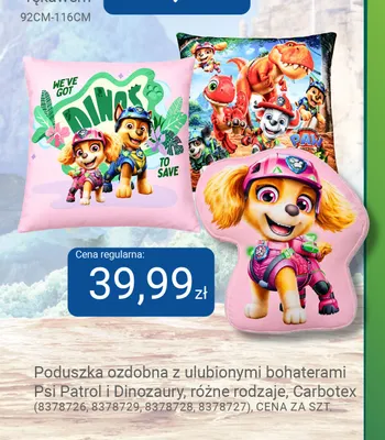 Poduszka ozdobna dziecięca Carbotex Psi Patrol promocja w Smyk