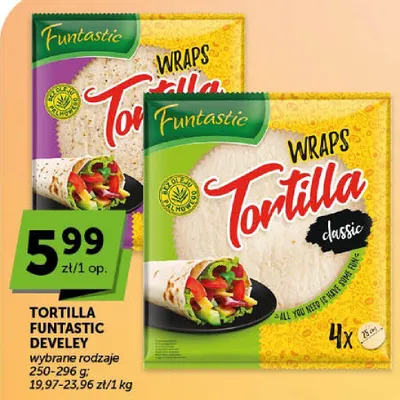 Tortilla Funtastic Develey classic promocja w Groszek