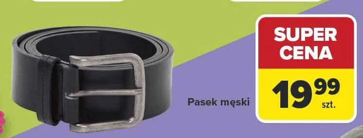 Pasek męski promocja w Carrefour
