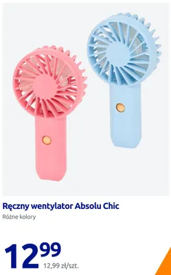 Ręczny wentylator Absolu Chic promocja w Action