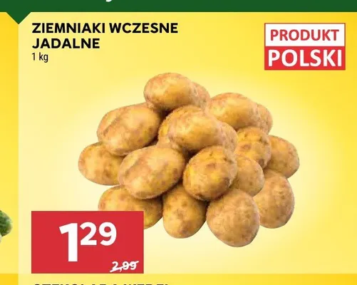 Ziemniaki wczesne jadalne promocja w Stokrotka