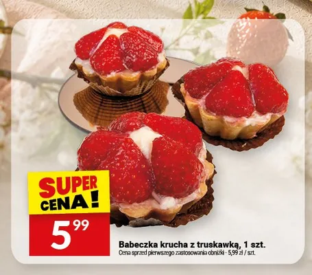 Babeczka krucha z truskawką Białecki promocja w Twój Market