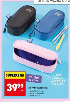 Piórnik-saszetka Oxford promocja w Biedronka