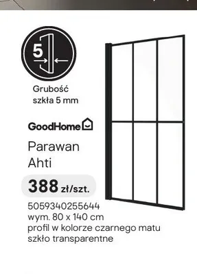 Parawan nawannowy GoodHome Ahti promocja w Castorama
