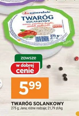 Twaróg solankowy promocja w Stokrotka