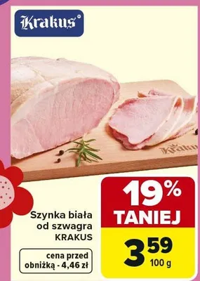 Szynka biała od szwagra promocja w Carrefour Market