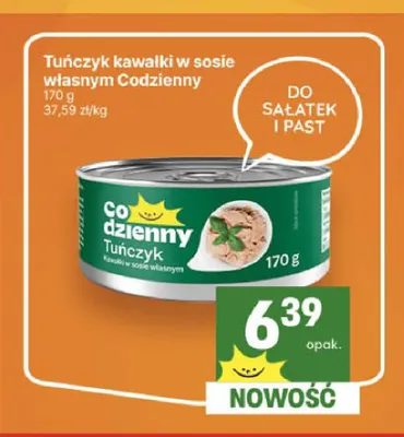 Tuńczyk kawałki w sosie własnym Codzienny promocja w Delikatesy Centrum
