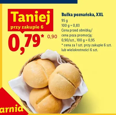 Bułka poznańska XXL promocja w Lidl