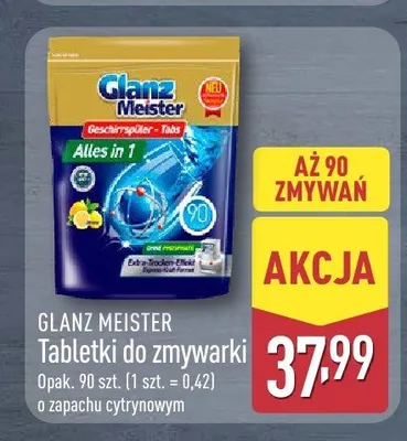 Tabletki do zmywarki Glanz Meister Alles in 1 promocja w Aldi