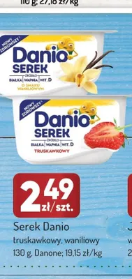 Serek homogenizowany truskawkowy Danio promocja w Avita