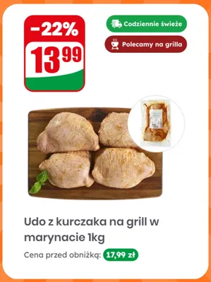 Udo z kurczaka na grill w marynacie promocja w Dino