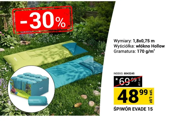 Śpiwór Evade 15 promocja w Merkury Market
