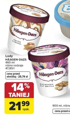 Lody Häagen-Dazs promocja w Carrefour