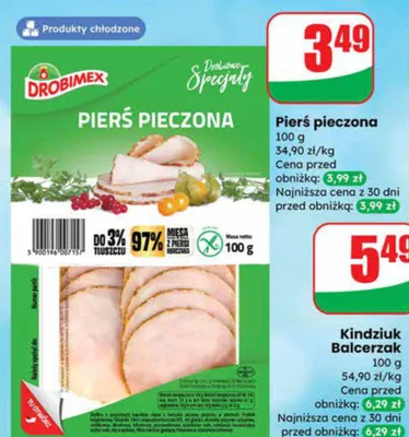 Pierś pieczona promocja w Dino