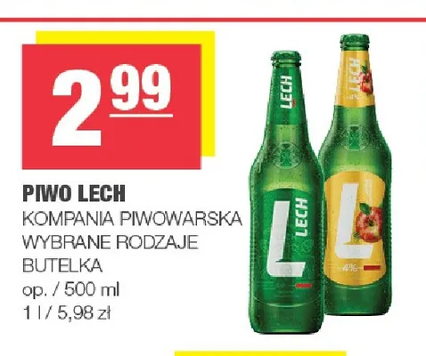 Piwo bezalkoholowe Lech promocja w SPAR