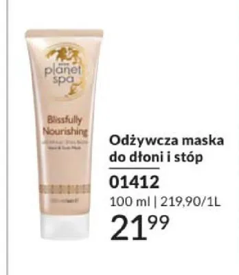 Odżywcza maska do dłoni i stóp Avon Planet Spa Blissfully Nourishing promocja w AVON