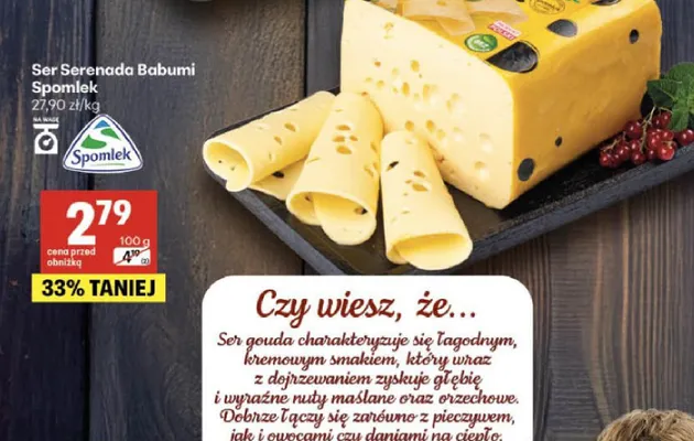 Ser Serenada Babumi Spomlek promocja w Delikatesy Centrum