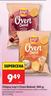 Chipsy Oven Baked o smaku kurki w śmietanowym sosie promocja w Biedronka