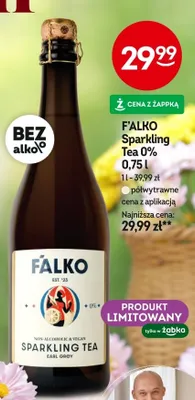 Napój Sparkling Tea 0% półwytrawne promocja w Żabka
