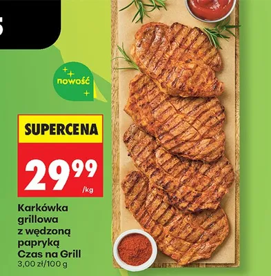 Karkówka grillowa z wędzoną papryką Czas na Grill promocja w Biedronka