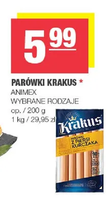 Parówki Krakus promocja w SPAR