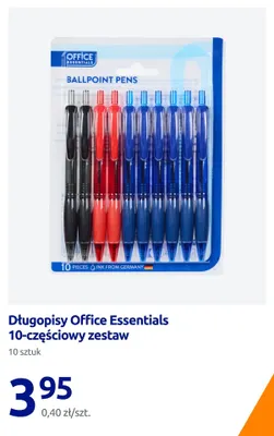 Długopisy Office Essentials 10-częściowy zestaw promocja w Action