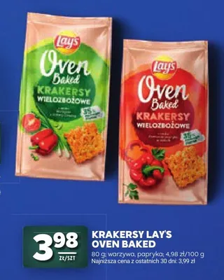Krakersy wielozbożowe Lay's Oven Baked o smaku papryki promocja w Stokrotka