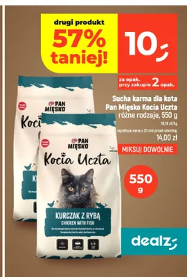 Sucha karma dla kota Pan Mięsko Kocia Uczta kaczka promocja w Dealz