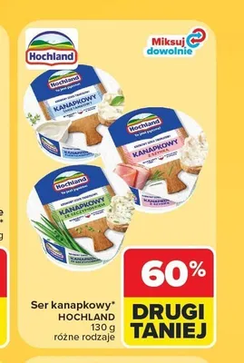 Ser kanapkowy śmietankowy Hochland promocja w Carrefour