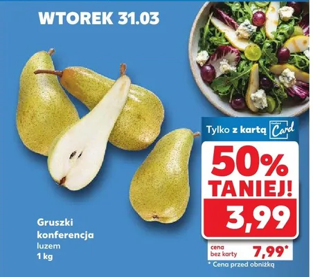 Gruszki konferencja luzem promocja w Kaufland