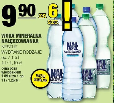 Woda mineralna nałęczowianka promocja w SPAR