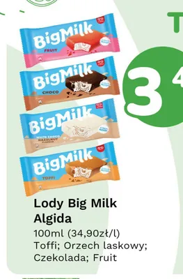 Lody Big Milk Czekolada promocja w Limonka