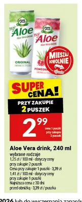 Napój Aloe Vera drink pomegranate 240ml promocja w Twój Market