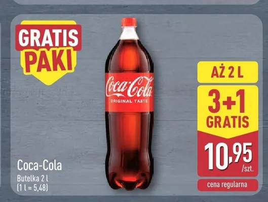 Napój gazowany Coca-Cola promocja w Aldi
