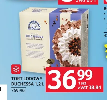 Tort lodowy Duchessa Sammontana promocja w Selgros
