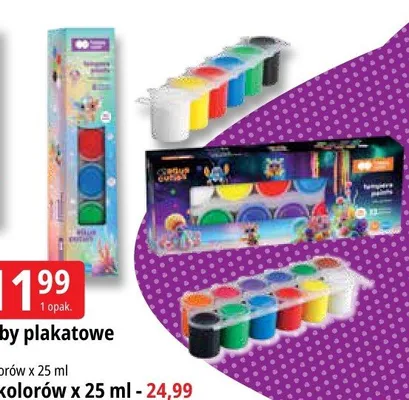 Farby plakatowe Happy Color 6 kolorów promocja w Leclerc