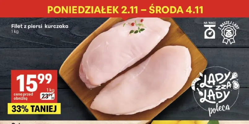 Filet z piersi kurczaka promocja w Delikatesy Centrum