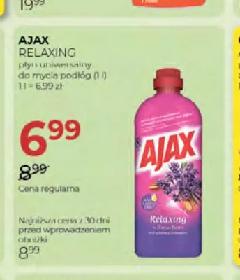 Płyn uniwersalny do mycia podłóg Ajax Relaxing promocja w Drogerie Jawa
