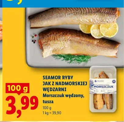 Morszczuk wędzony tusza Seamor promocja w Lidl