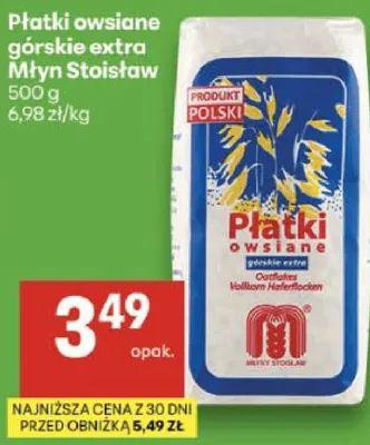Płatki owsiane górskie extra promocja w Delikatesy Centrum